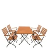 Wohnen Gartentisch & Armlehnstühle klappbar - Pascarla (fünfteilig)