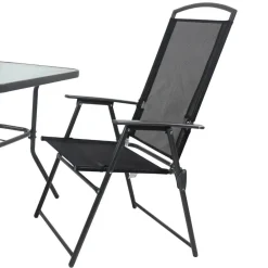 Wohnen Gartentisch & Klappstuhl Duo Set - Alcamo (dreiteilig)