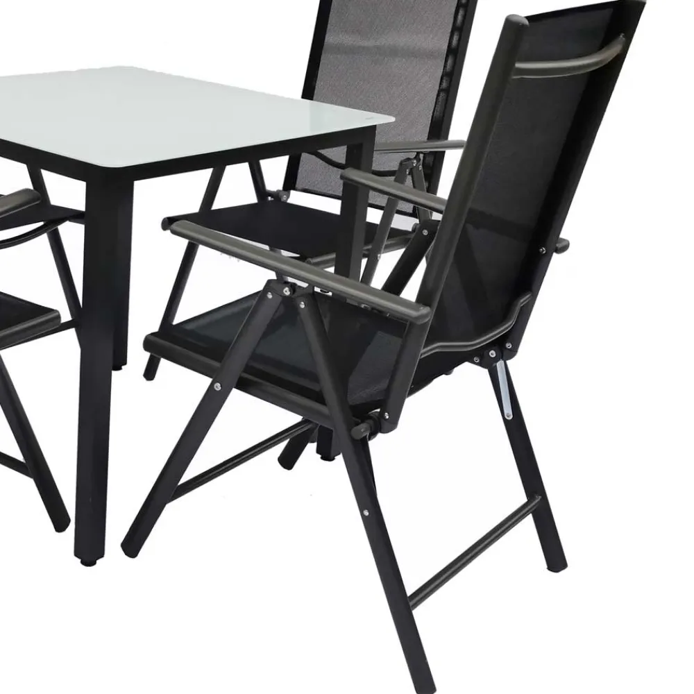 Wohnen Sitzgruppe|Balkonmöbel*Gartentisch & vier Hochlehner Set - Barreras (fünfteilig)