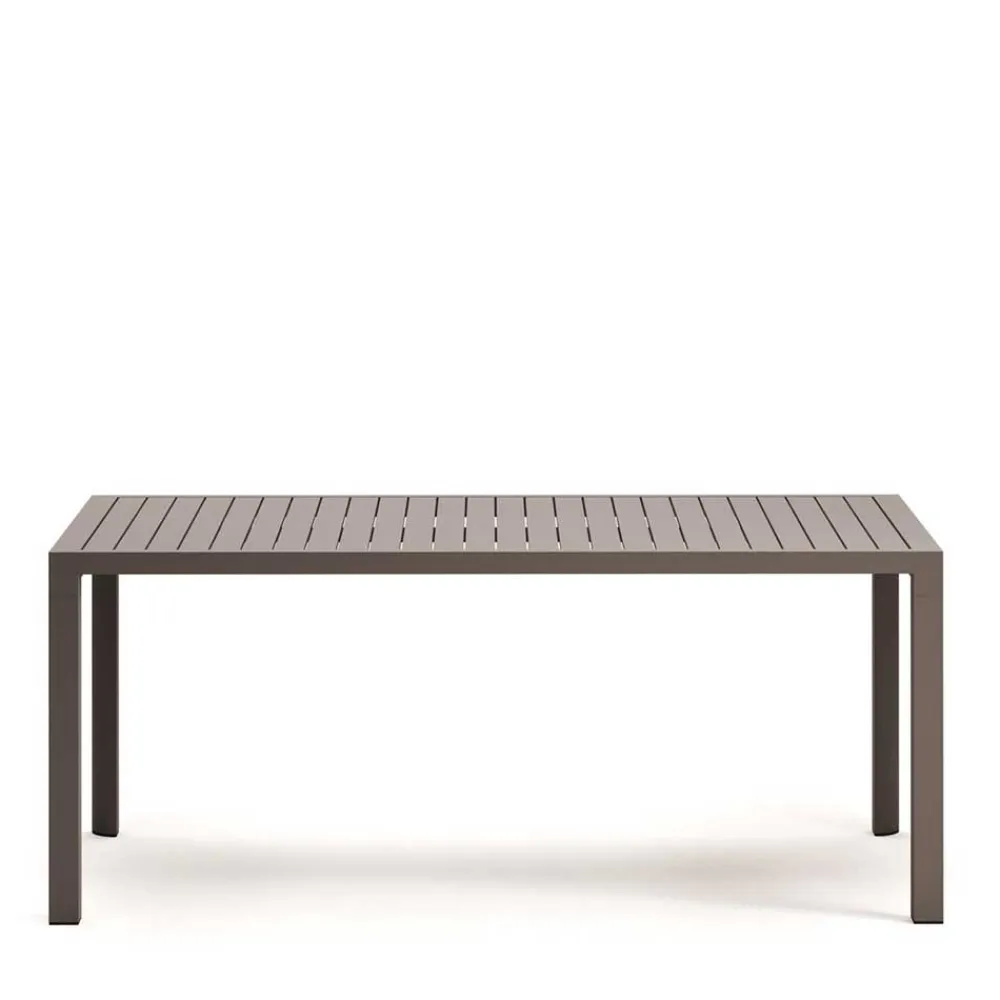 Wohnen Gartentisch aus Aluminium in Braun - Luvenico