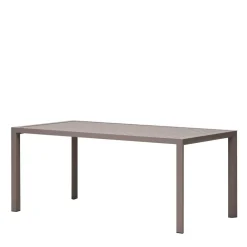 Wohnen Gartentisch aus Aluminium in Braun - Luvenico