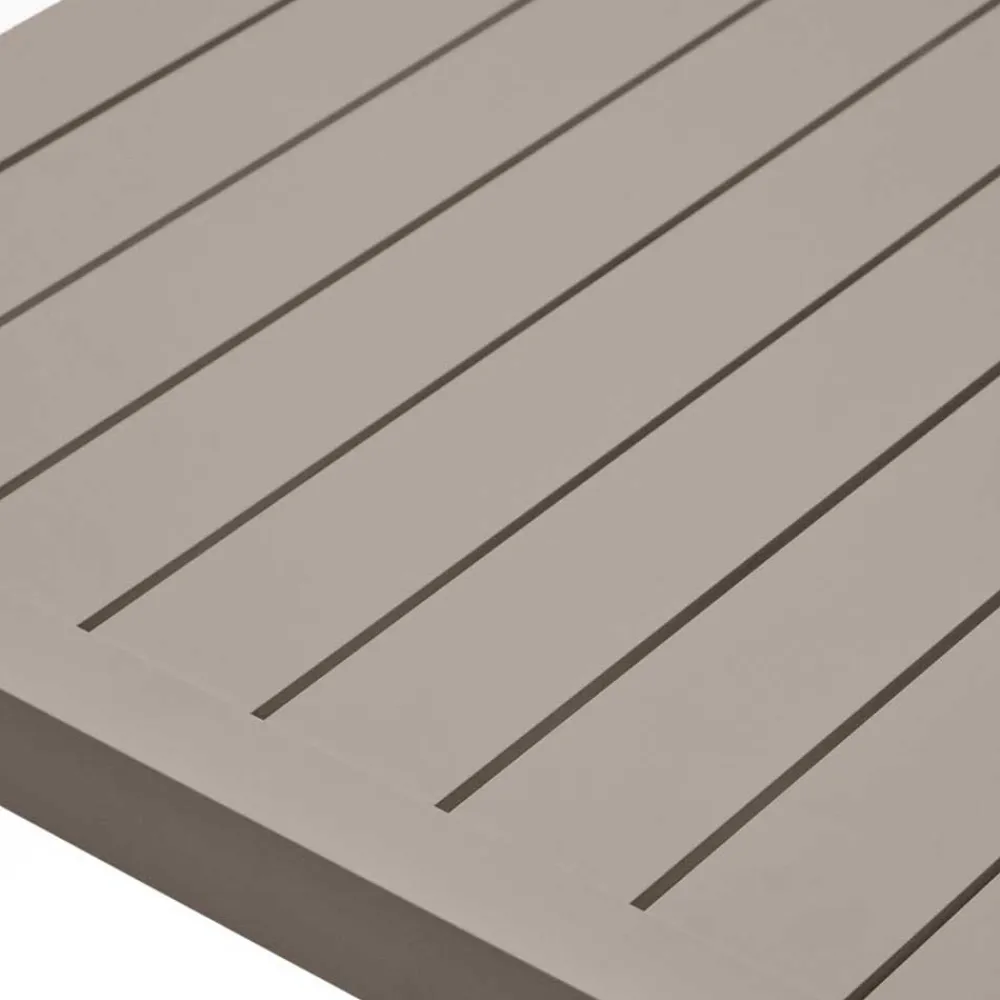 Wohnen Gartentisch aus Aluminium in Braun - Luvenico