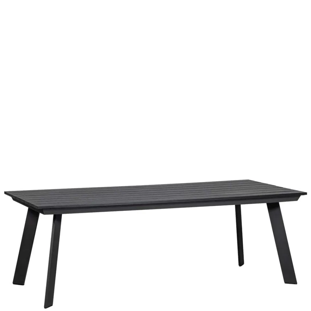 Wohnen Metall-Gartenmöbel*Gartentisch aus Kunststoff in Holzoptik - Lourette