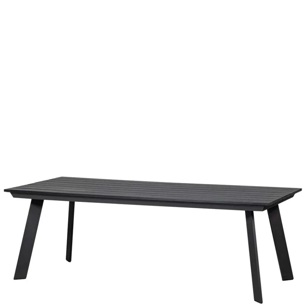 Wohnen Metall-Gartenmöbel*Gartentisch aus Kunststoff in Holzoptik - Lourette