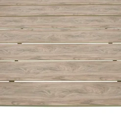 Wohnen Metall-Gartenmöbel|Gartentische*Gartentisch aus Kunststoff Holzoptik Braun - Ruberta