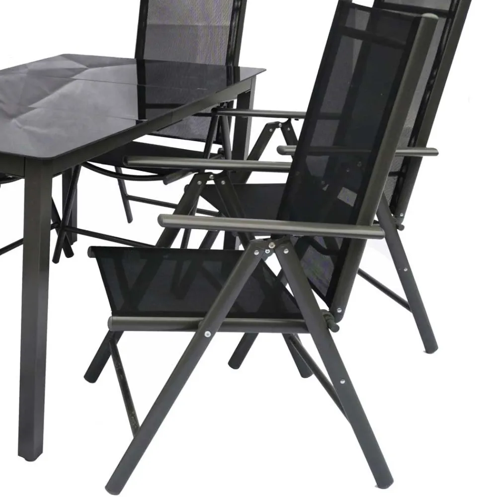 Wohnen Gartentisch Gruppe in modernem Design - Everest (siebenteilig)