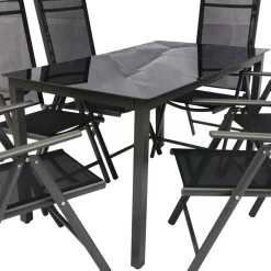 Wohnen Gartentisch Gruppe in modernem Design - Everest (siebenteilig)