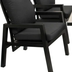 Wohnen Gartentisch Gruppe in modernem Design - Laura (fünfteilig)