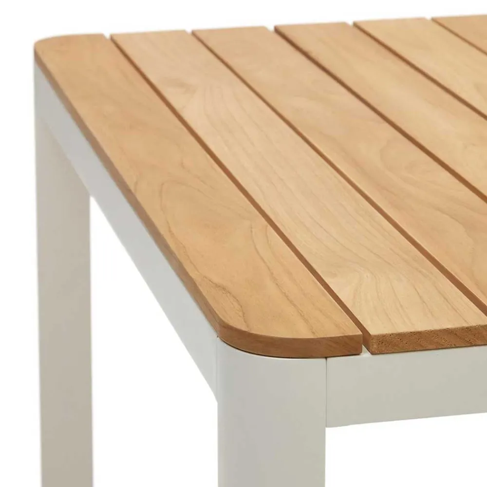 Wohnen Gartentisch mit Teakholz-Tischplatte - Price