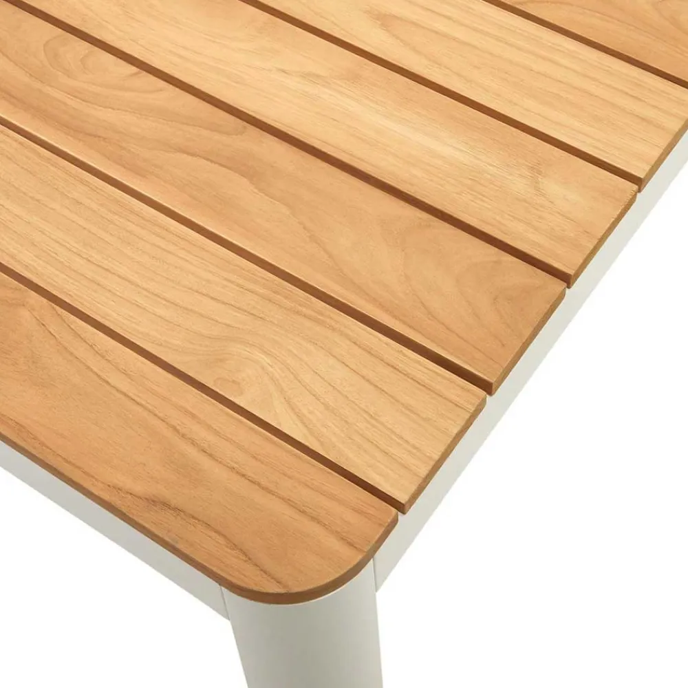 Wohnen Gartentisch mit Teakholz-Tischplatte - Price
