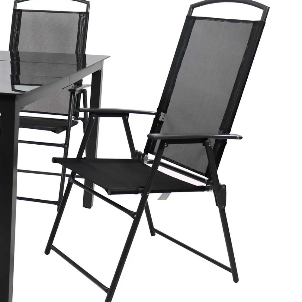 Wohnen Gartentisch und Hochlehner Set - Kimbertas (fünfteilig)