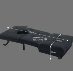 Wohnen Sofas|Sofa*Gelber Schlafsessel mit Flachgewebe Bezug - Babsy