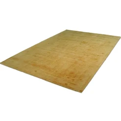 Wohnen Teppiche*Gelber Teppich handgewebt aus Viskose - Fortiguno