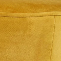 Wohnen Gelbes Samt Sofa Mid Century Ramia mit Holzbeinen in Schwarz