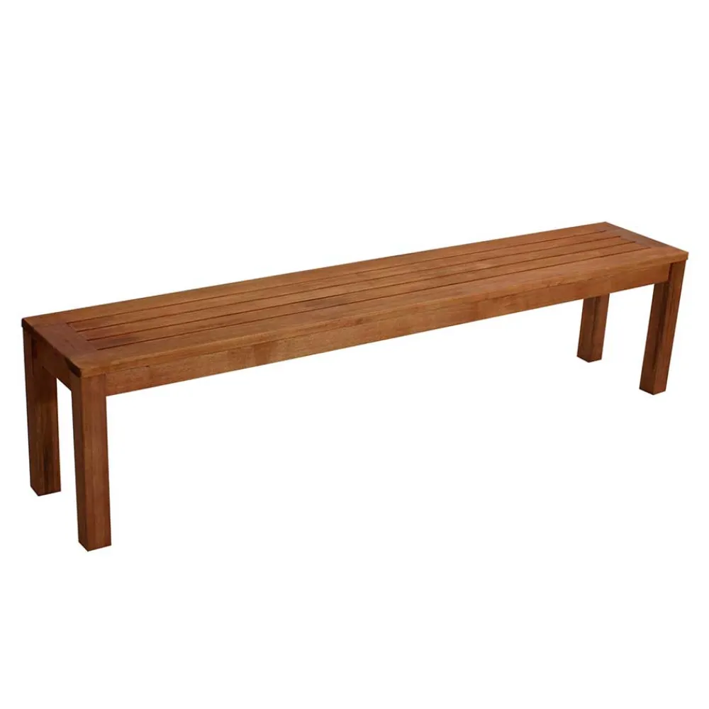 Wohnen Geölte Eukalyptus Garten Bank Franc ohne Lehne