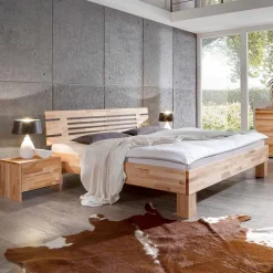 Wohnen Naturholzmöbel|Betten*Geöltes Massivholzbett Benet in sieben Breiten
