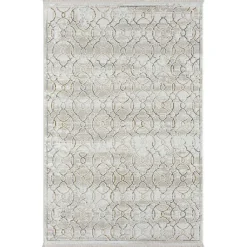 Wohnen Teppiche*Gemusterter Kurzflor Teppich hell - Ladoria