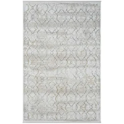 Wohnen Teppiche*Gemusterter Kurzflor Teppich hell - Ladoria