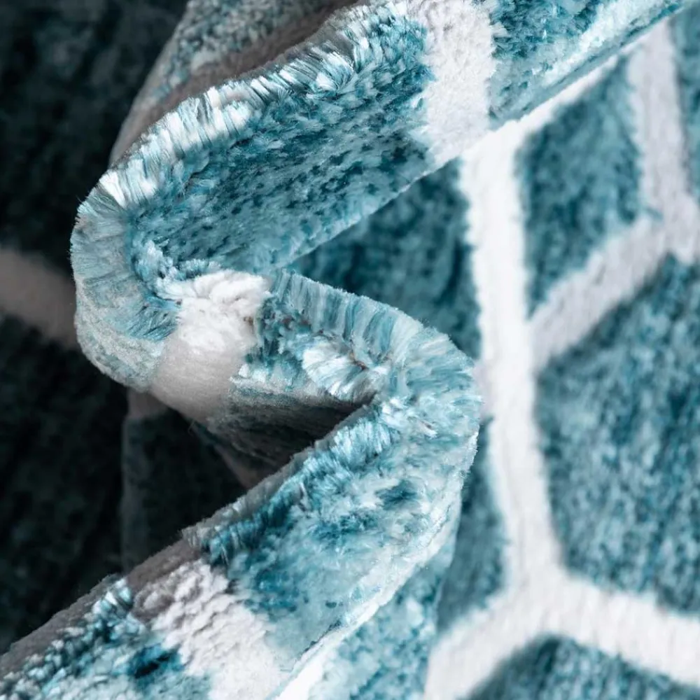 Wohnen Geometrisch gemusterter Teppich mit Kurzflor - Calencio