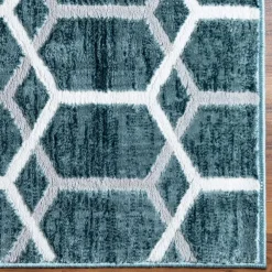 Wohnen Geometrisch gemusterter Teppich mit Kurzflor - Calencio