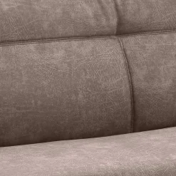 Wohnen Gepolsterte Bank in Beige Microfaser - Anguro