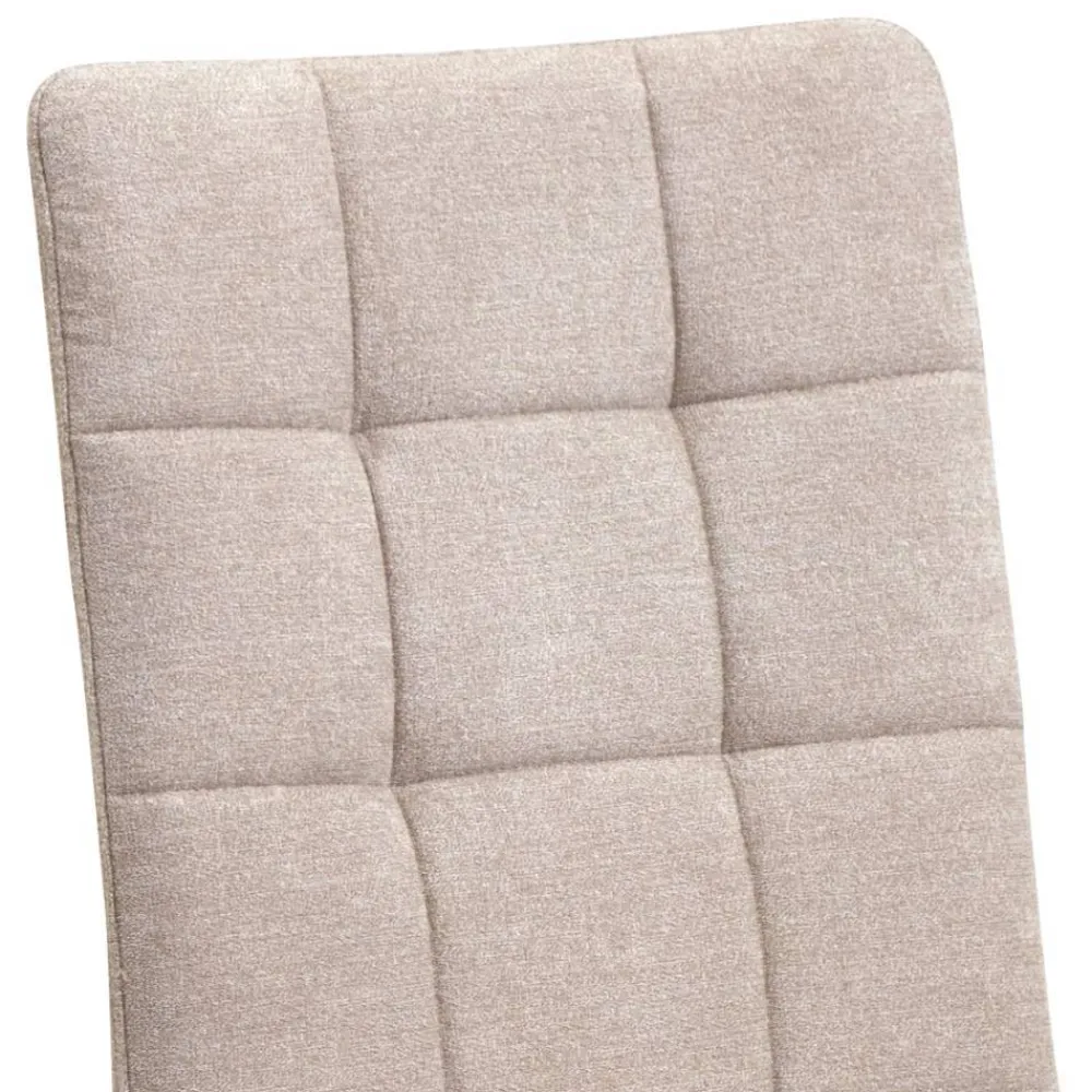 Wohnen Gepolsterte Drehstühle in Beige - Fleur (2er Set)