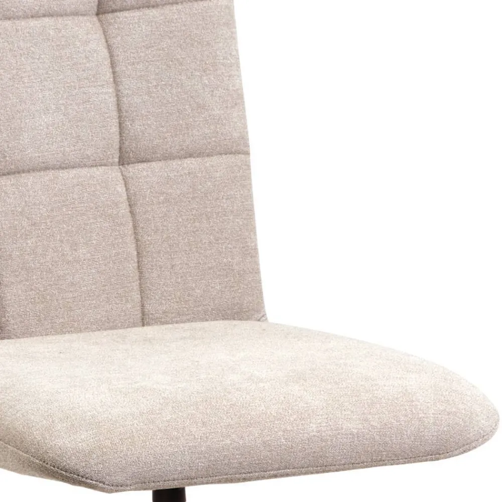 Wohnen Gepolsterte Drehstühle in Beige - Fleur (2er Set)