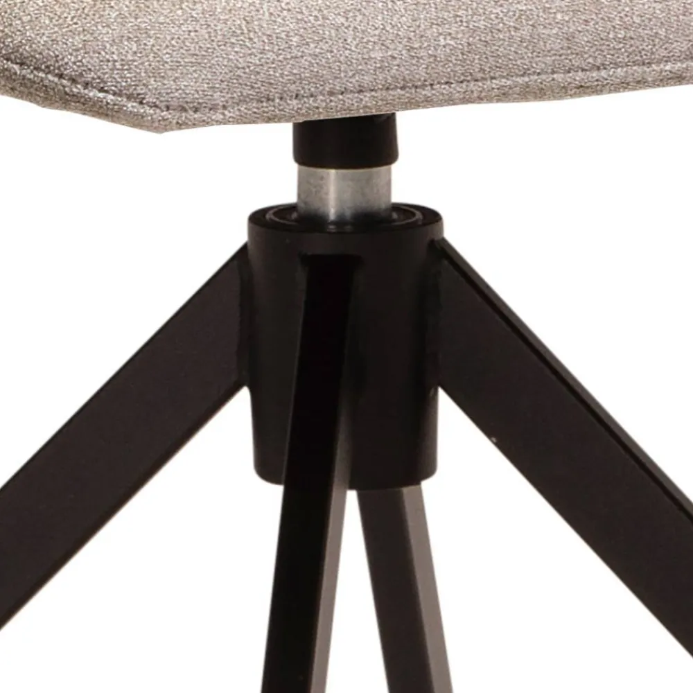 Wohnen Gepolsterte Drehstühle in Beige - Fleur (2er Set)