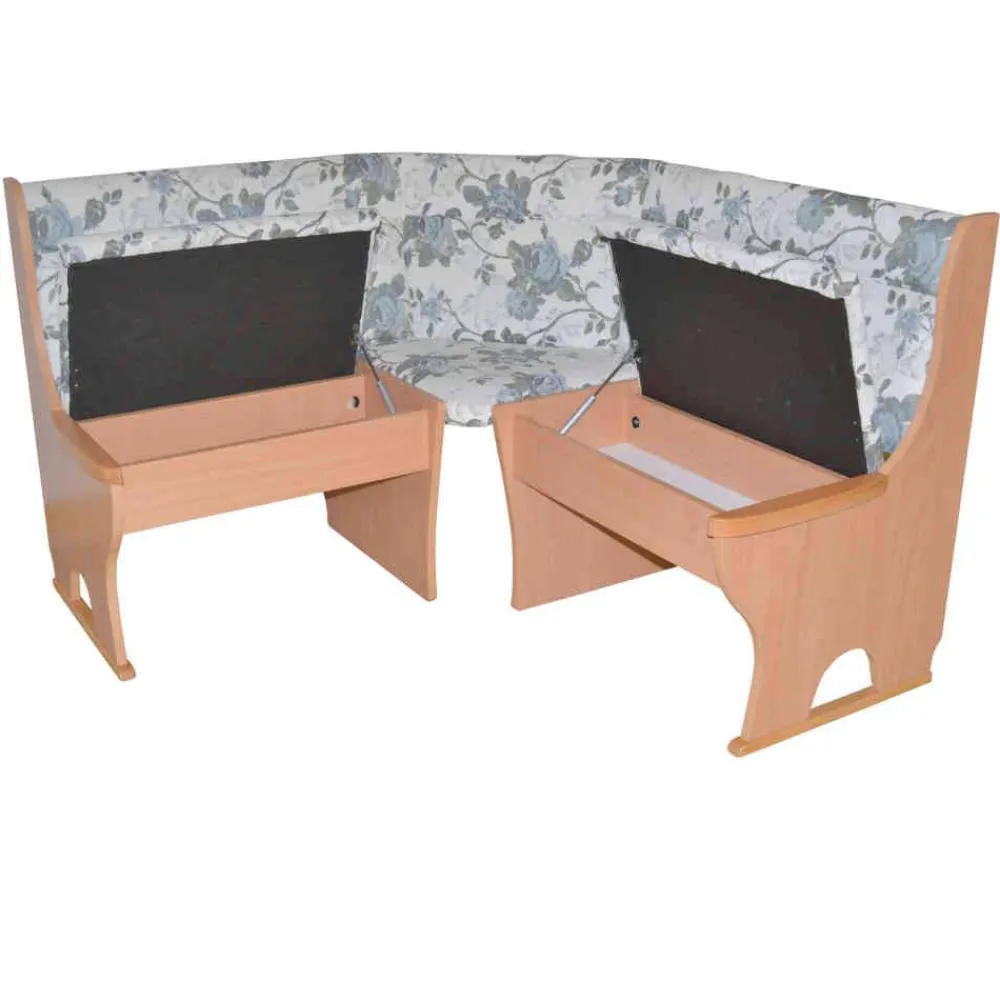 Wohnen Gepolsterte Eckbank mit Stauraum - Italia