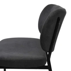 Wohnen Gepolsterte Esstischbank in Dunkelgrau - Julisk