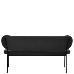 Wohnen Gepolsterte Esstischbank in Dunkelgrau - Julisk