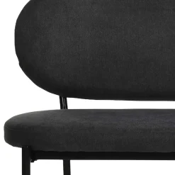 Wohnen Gepolsterte Esstischbank in Dunkelgrau - Julisk