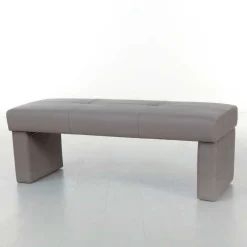 Wohnen Gepolsterte Sitzbank Hawar in Grau