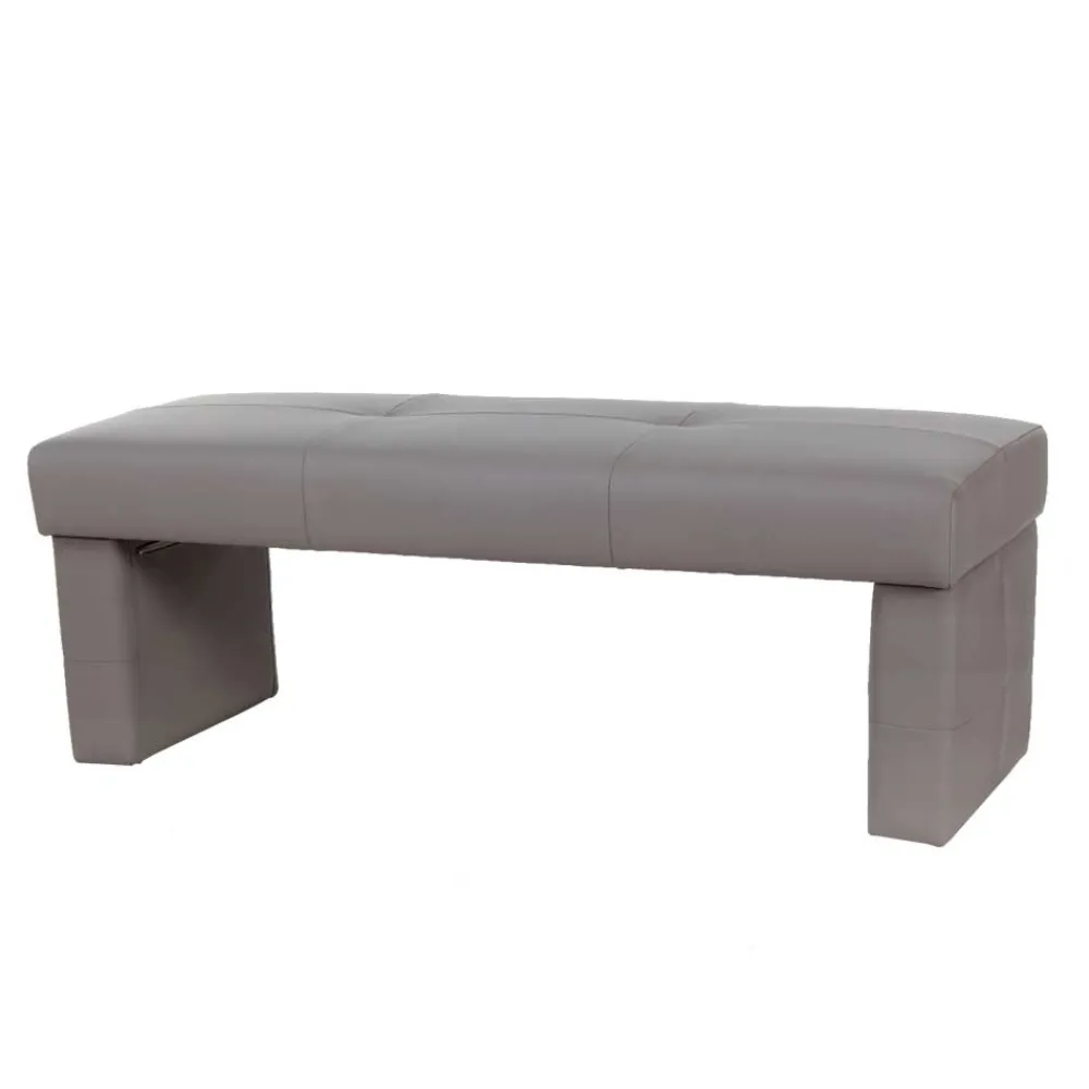 Wohnen Gepolsterte Sitzbank Hawar in Grau