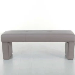 Wohnen Gepolsterte Sitzbank Hawar in Grau