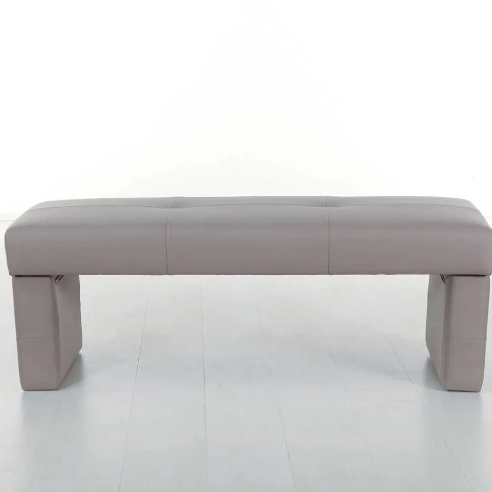Wohnen Gepolsterte Sitzbank Hawar in Grau