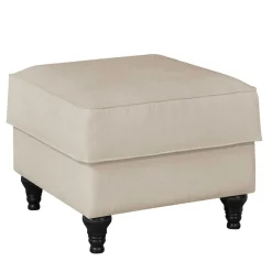 Wohnen Gepolsterter Hocker im Vintage Landhaus Look - Merandes