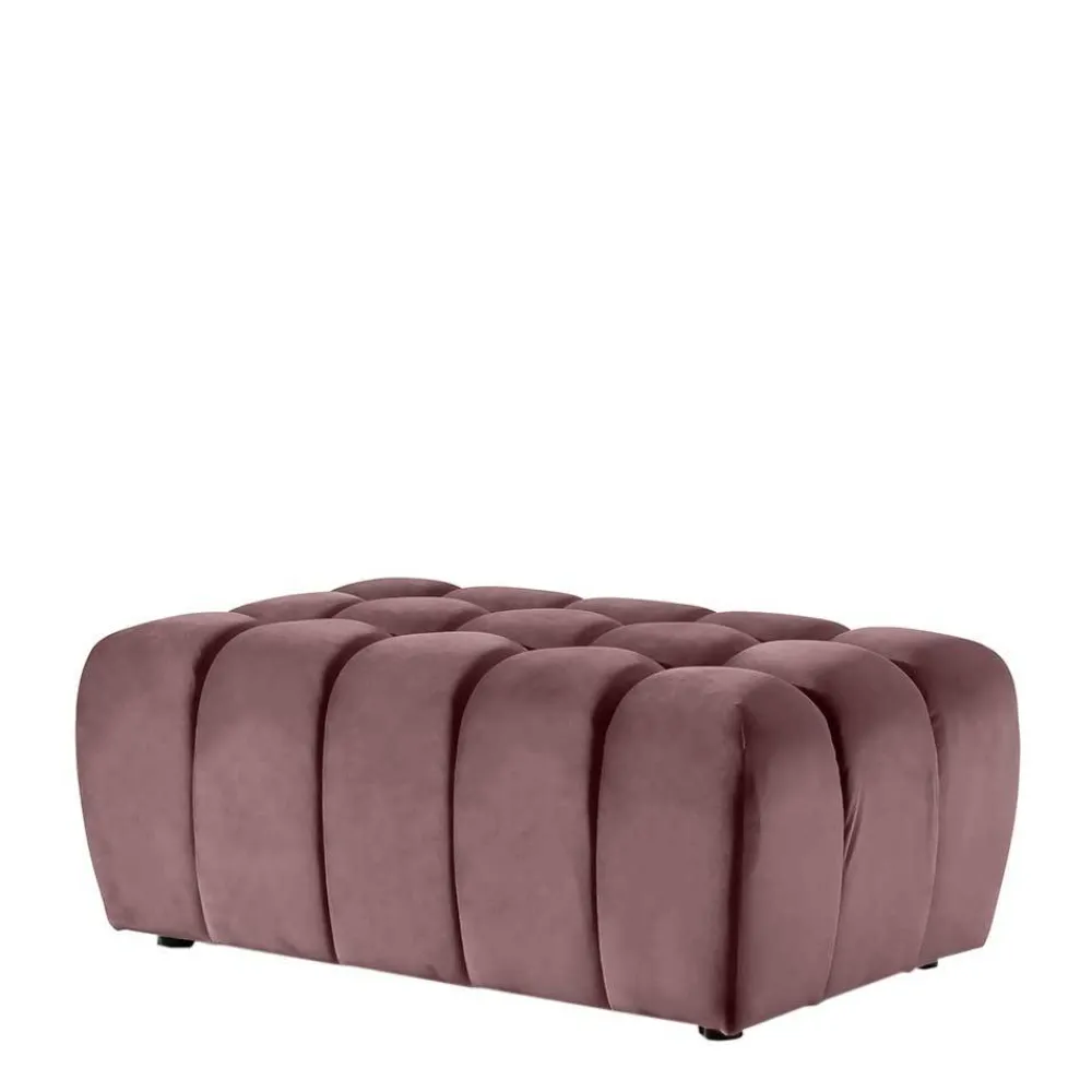 Wohnen Sessel & Hocker|Barhocker*Gepolsterter Hocker in Altrosa - Kanellaz