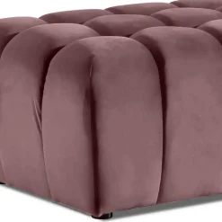 Wohnen Sessel & Hocker|Barhocker*Gepolsterter Hocker in Altrosa - Kanellaz