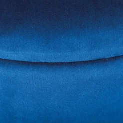 Wohnen Retro Möbel|Hocker*Gepolsterter Hocker in Blau & Gold - Chasmarin