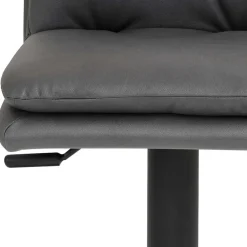 Wohnen Sessel & Hocker|Barhocker*Gepolsterter Tresenstuhl in Dunkelgrau - Teromaso