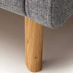 Wohnen Skandinavische Möbel|Jugendbetten*Gepolstertes Stauraumbett in Grau Stoff - Puni