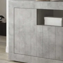 Wohnen Geradlinige Kommode in Beton Nachbildung - Korlin