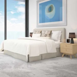 Wohnen Gerundete Nachtkommode in Eiche Optik - Irons