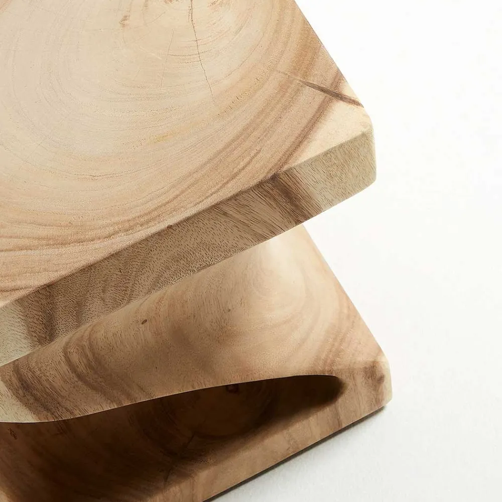 Wohnen Designermöbel*Geschnitzter Design Beistelltisch aus Massivholz - Lavista