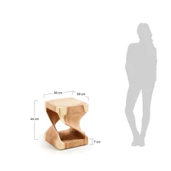 Wohnen Designermöbel*Geschnitzter Design Beistelltisch aus Massivholz - Lavista