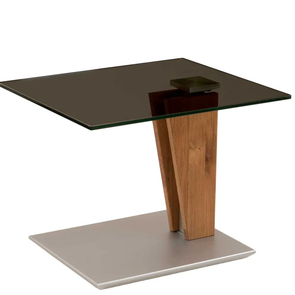 Wohnen Getönter Glastisch fürs Wohnzimmer höhenverstellbar - Rasmiro