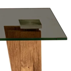 Wohnen Getönter Glastisch fürs Wohnzimmer höhenverstellbar - Rasmiro