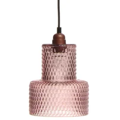 Wohnen Glas Pendelleuchte in Violett - Lavillos