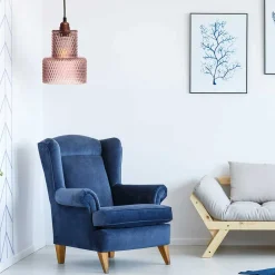 Wohnen Glas Pendelleuchte in Violett - Lavillos